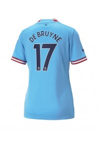 Manchester City Kevin De Bruyne #17 Fotballdrakt Hjemme Klær Dame 2022-23 Korte ermer